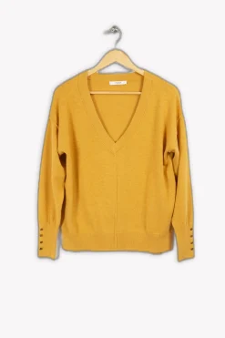 Best Sale ZAPA Pull orange basique - S/36 Jaune