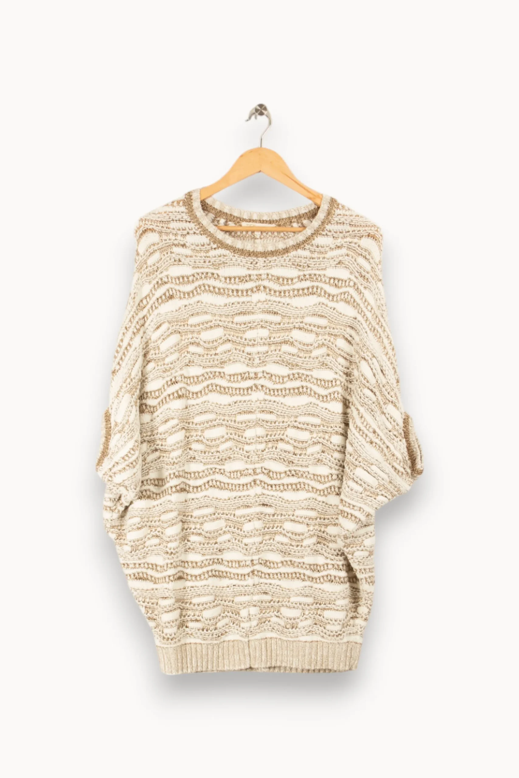 Flash Sale Maje Pull oversize /doré - Taille Unique Blanc