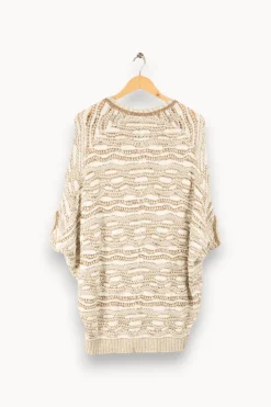 Flash Sale Maje Pull oversize /doré - Taille Unique Blanc