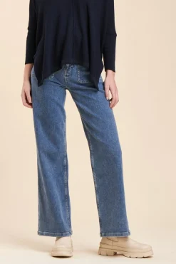 Store La Fée Maraboutée Pull oversize fluide - XS/34 Bleu