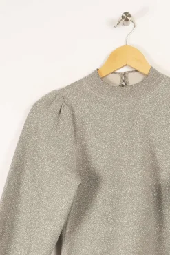 Hot Sézane Pull pailleté - S/36 Gris