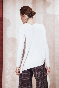 Clearance La Fée Maraboutée Pull V moutarde - L/40 Jaune
