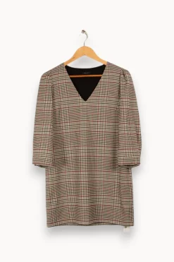 Flash Sale IKKS Robe à carreaux - Taille M/38 Gris