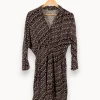 Outlet One Step Robe à motifs - Taille S/36 Noir