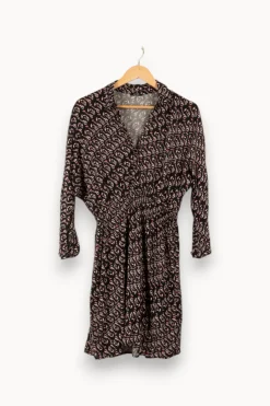 Outlet One Step Robe à motifs - Taille S/36 Noir