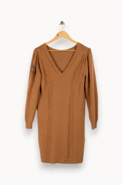 Best IKKS Robe - Taille M/38 Marron