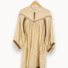 Cheap Bérénice Robe à motifs - Taille M/38 Beige