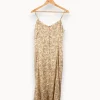 Flash Sale Comptoir des Cotonniers Robe à motifs - Taille L/40 Beige