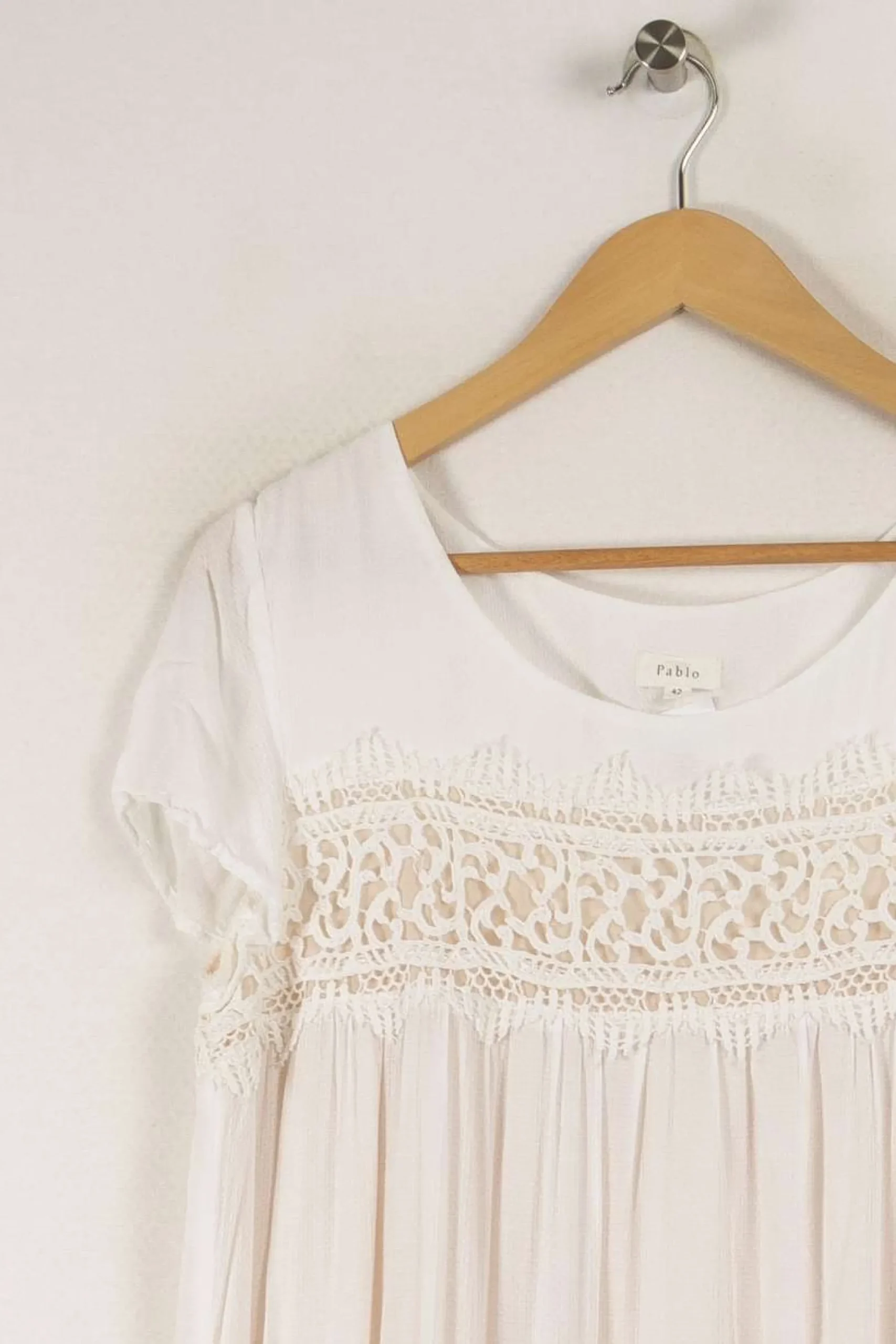 Clearance Pablo Robe he - Taille L/40 Blanc