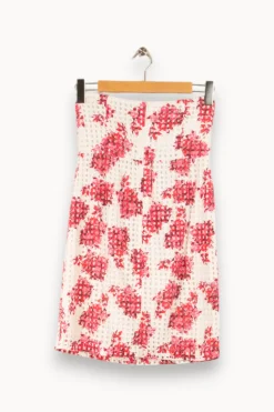 Store Comptoir des Cotonniers Robe blanche et - Taille S/36 Rose