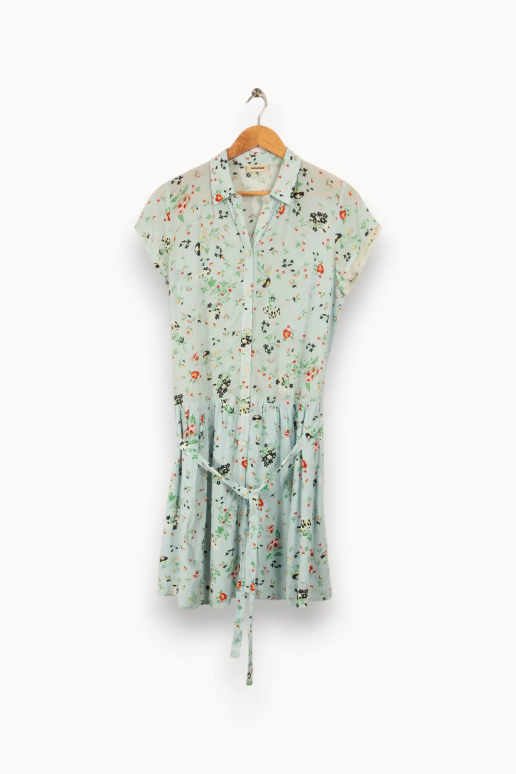 Store Zadig&Voltaire Robe clair à motifs multicolores - Taille XS/34 Bleu