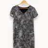 Hot IKKS Robe e à motif crocodile - Taille S/36 Bleu
