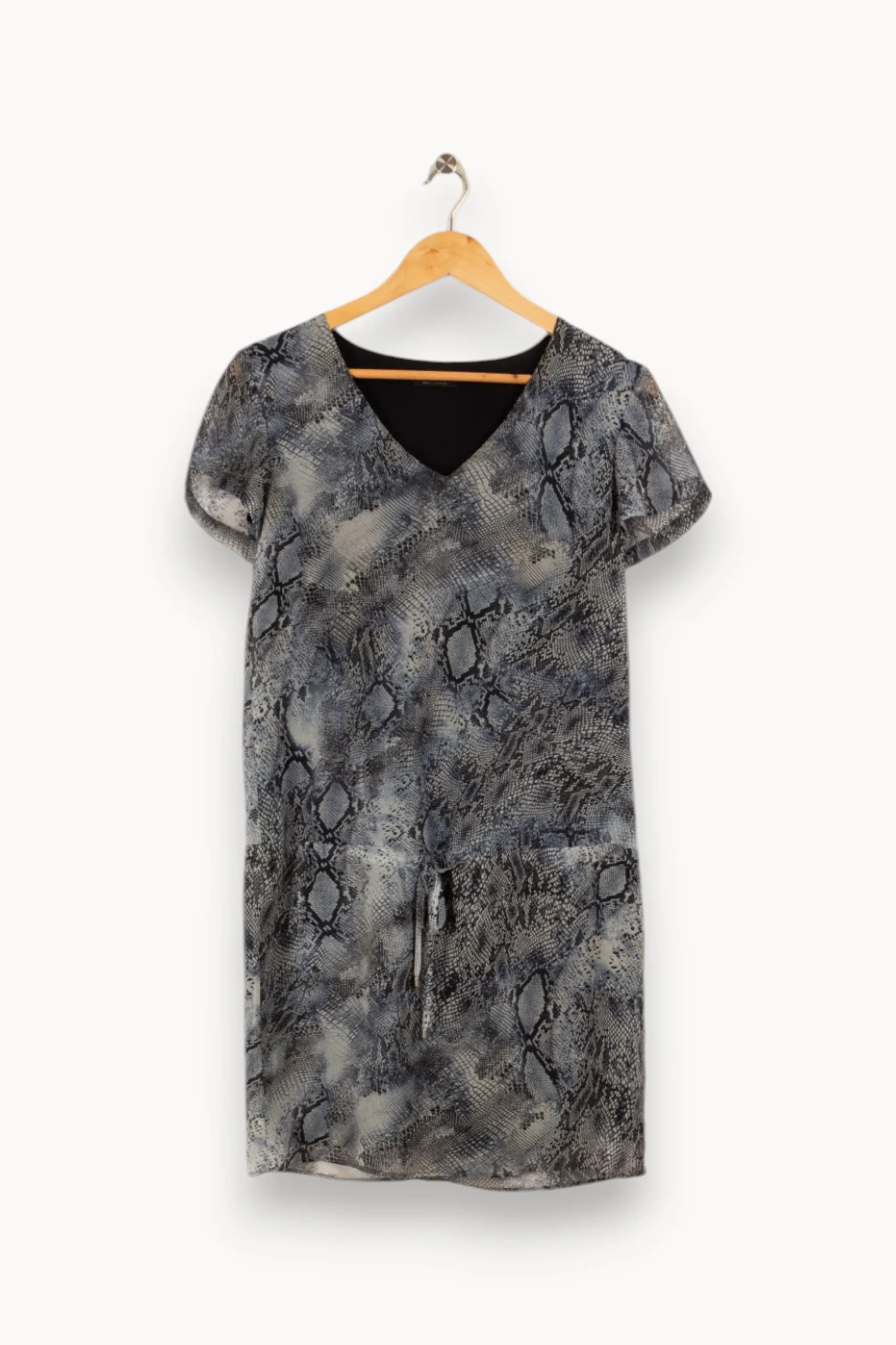 Hot IKKS Robe e à motif crocodile - Taille S/36 Bleu