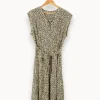 Cheap Gerard Darel Robe e à motifs - Taille L/40 Bleu