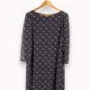 Online Claudie Pierlot Robe e à motifs - Taille S/36 Bleu