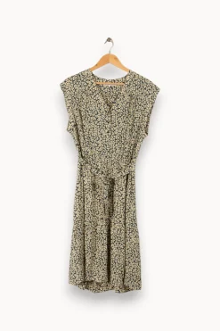Cheap Gerard Darel Robe e à motifs - Taille L/40 Bleu