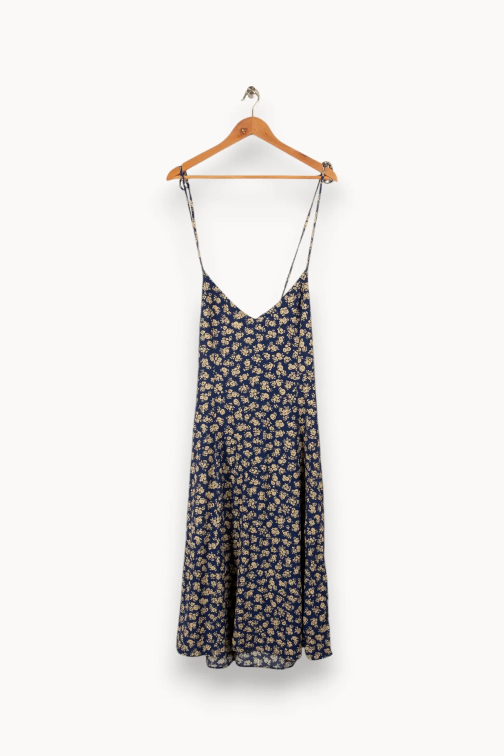 Fashion Sézane Robe e à motifs - Taille L/40 Bleu