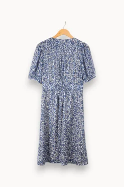 Shop Gerard Darel Robe e à motifs - Taille XXL/44 Bleu