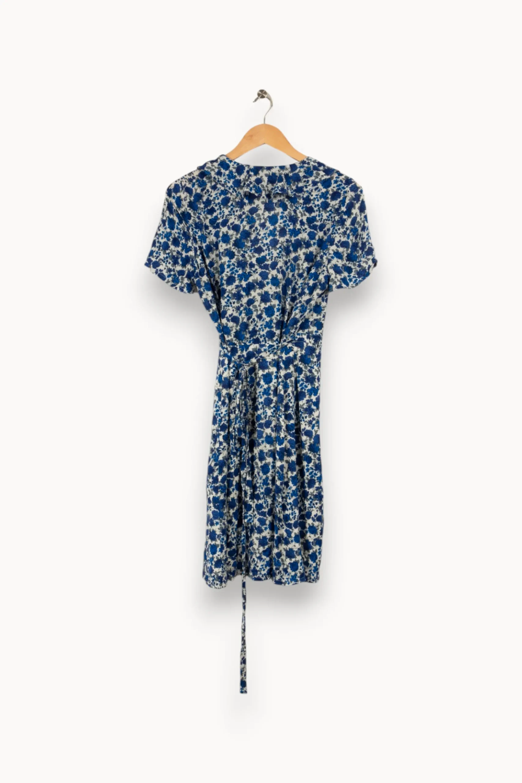 Fashion Petite Mendigote Robe bleue à motifs - Taille L/40 Multicolore