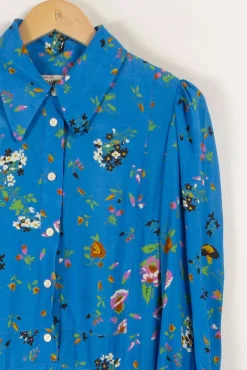 Best Sale Zadig&Voltaire Robe e à motifs floraux - Taille L/40 Bleu