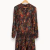 Flash Sale Caroll Robe e à motifs multicolores - Taille S/36 Bleu
