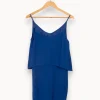 Online Sandro Robe e - Taille S/36 Bleu