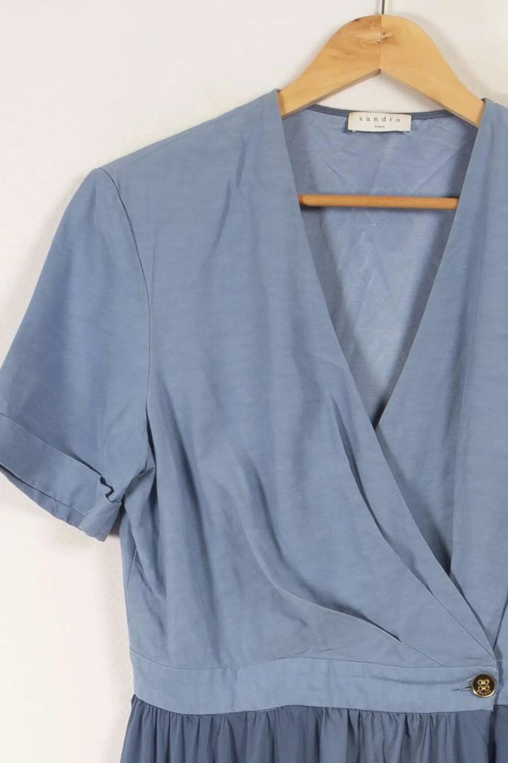 New Sandro Robe e - Taille XL/42 Bleu