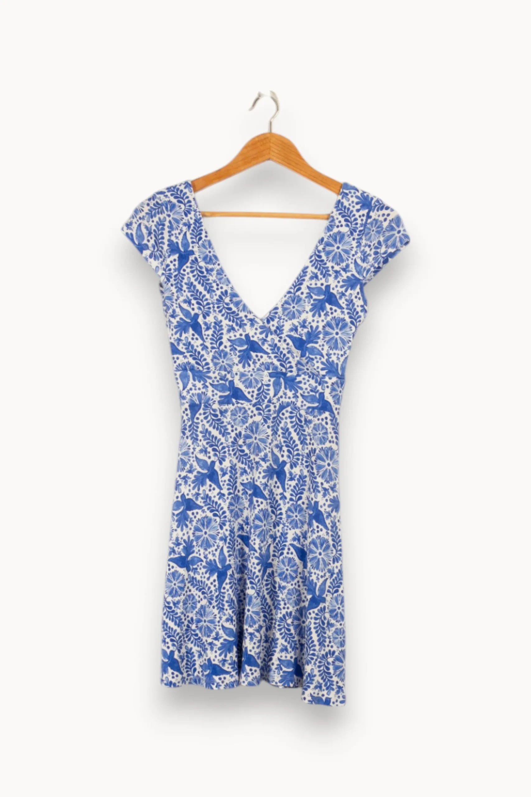 Clearance Soi Paris Robe e et blanche à motifs - Taille XS/34 Bleu