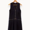 Cheap Sandro Robe e foncée - Taille M/38 Bleu