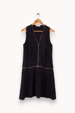 Cheap Sandro Robe e foncée - Taille M/38 Bleu