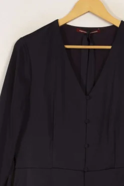 Discount Comptoir des Cotonniers Robe e foncée satinée - Taille L/40 Bleu
