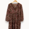 Best IKKS Robe - Taille M/38 Bordeaux