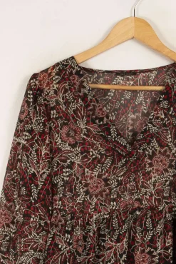 Best IKKS Robe - Taille M/38 Bordeaux