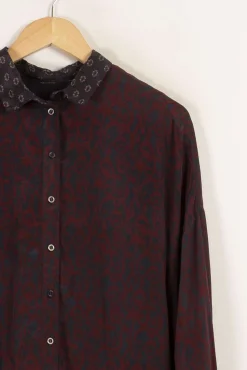 Online IKKS Robe - Taille M/38 Bordeaux
