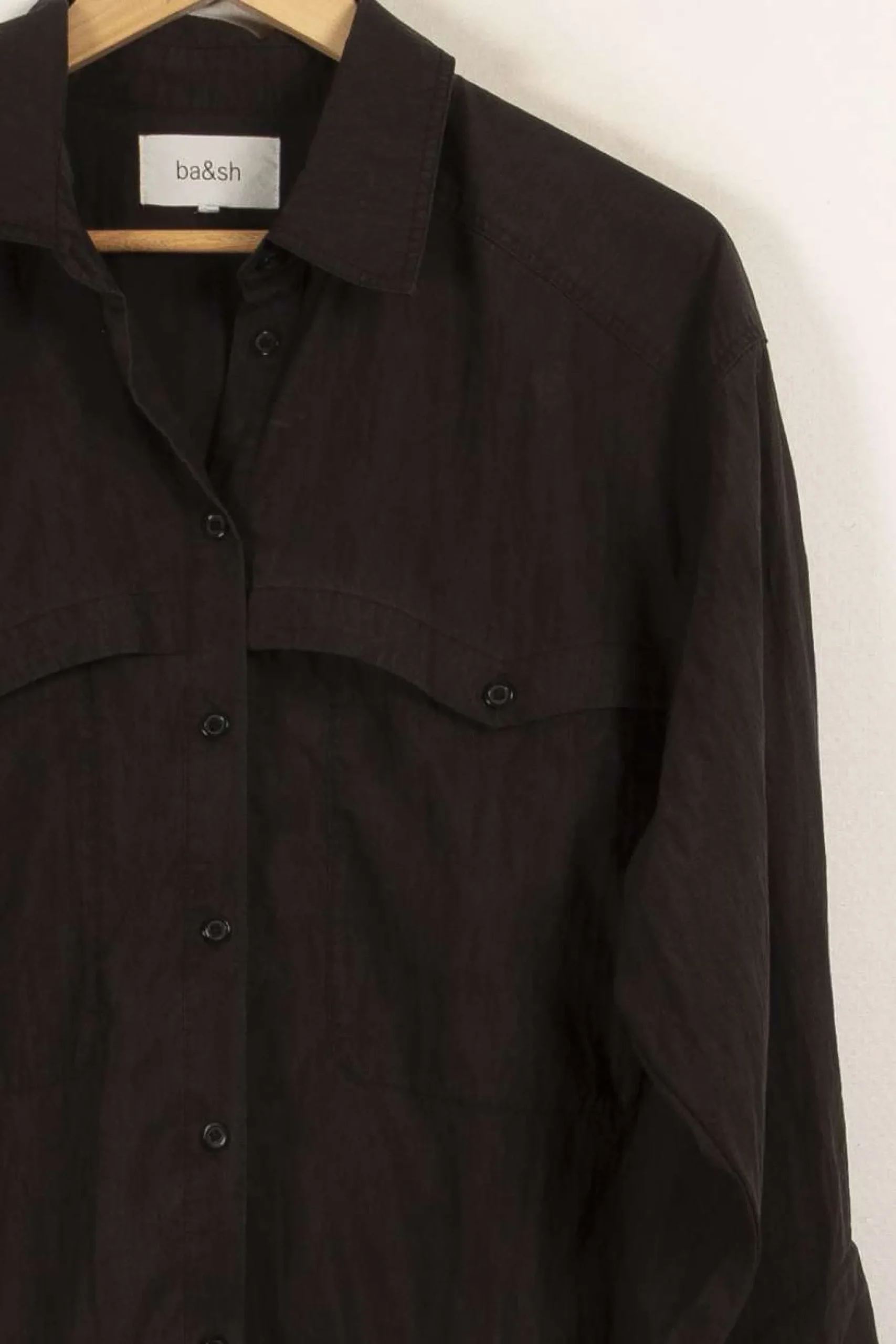 Best Sale ba&sh Robe chemise e - Taille M/38 Noir