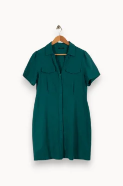 Online One Step Robe chemise e - Taille L/40 Vert