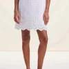 Best La Fée Maraboutée Robe courte he en broderie anglaise - S/36 Blanc