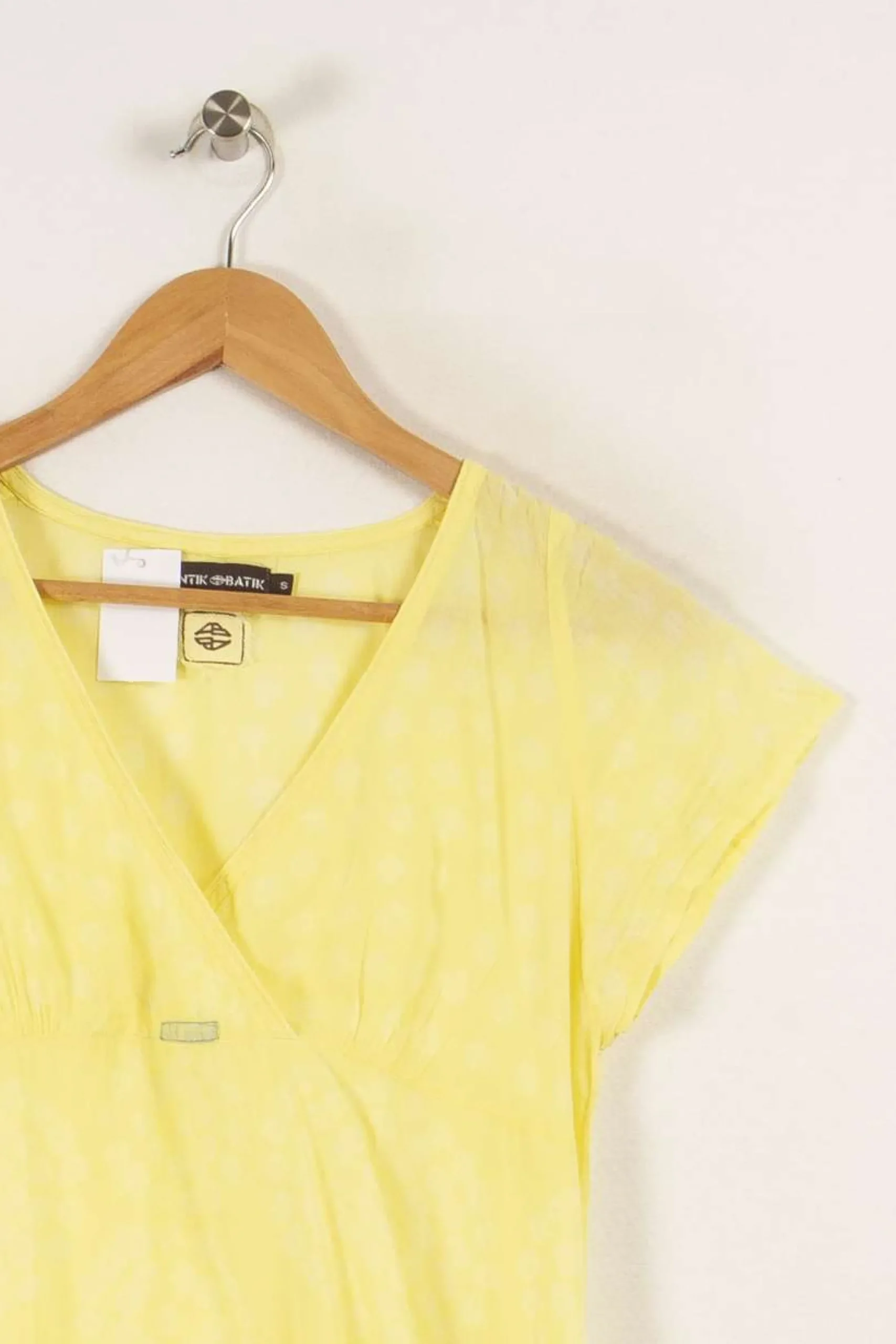 Clearance Antik Batik Robe courte - Taille S/36 Jaune