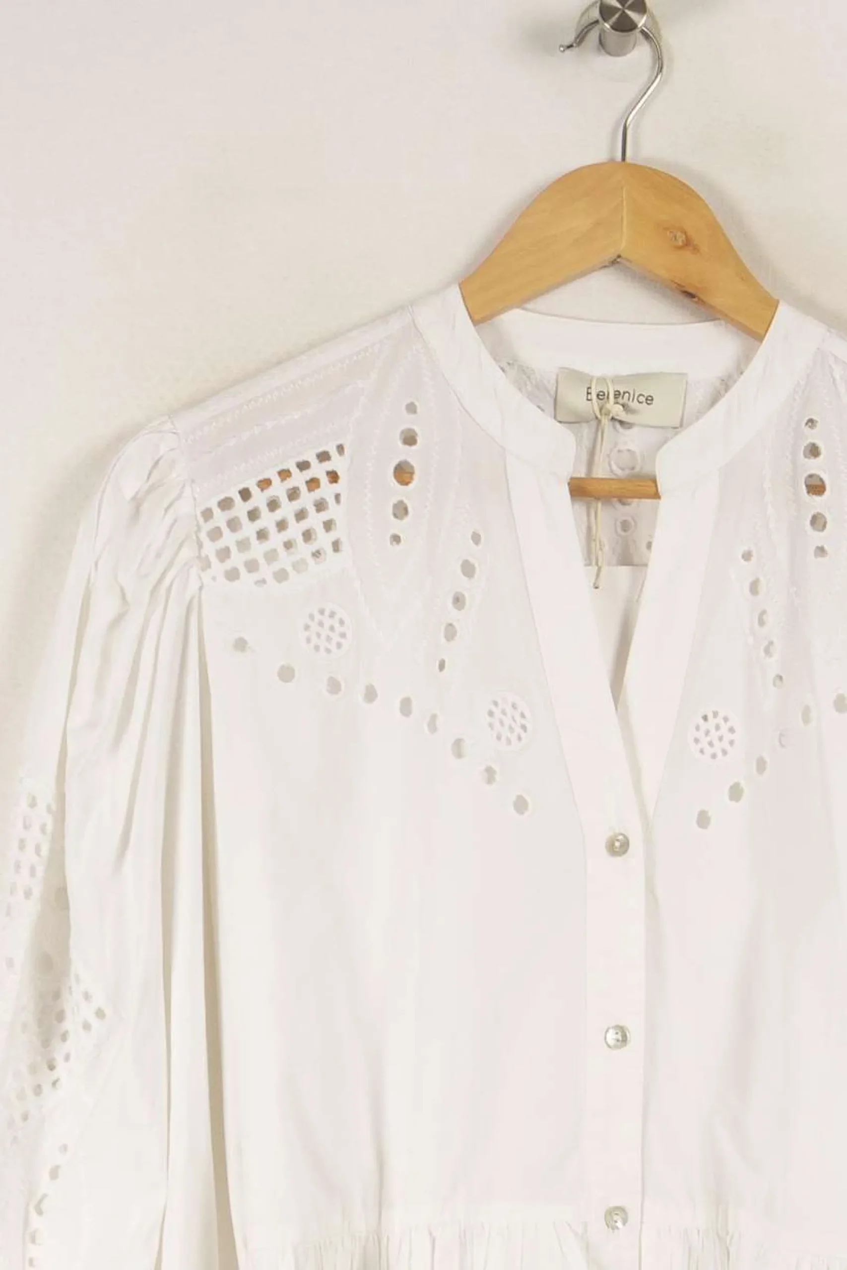 Cheap Bérénice Robe en dentelle he - Taille M/38 Blanc
