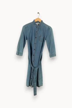 Hot Sud express Robe en jean e - Taille XS/34 Bleu