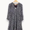 Hot Maison 123 Robe fleurie - Taille M/38 Bleu