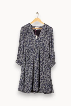 Hot Maison 123 Robe fleurie - Taille M/38 Bleu