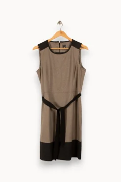 Online Maison 123 Robe grise - Taille L/40 Beige