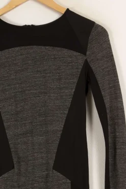 Discount Bérénice Robe e et noire - Taille XS/34 Gris