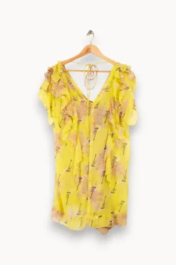 Outlet Zadig&Voltaire Robe à motifs - Taille S/36 Jaune