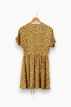 Outlet I.Code Robe à motifs - Taille XS/34 Jaune