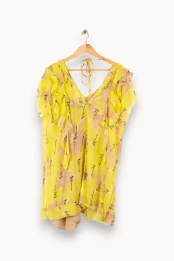 Outlet Zadig&Voltaire Robe à motifs - Taille S/36 Jaune