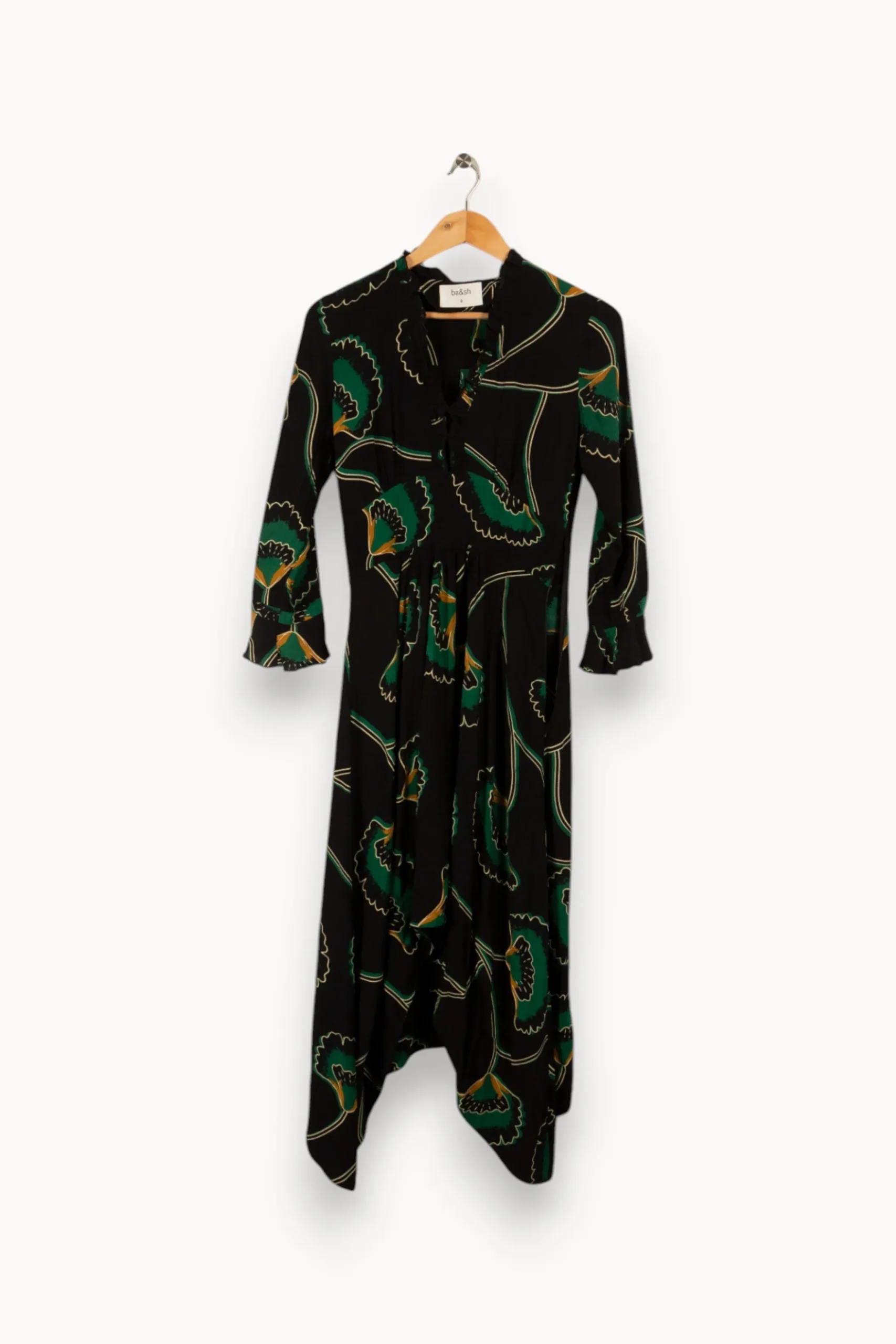 Hot ba&sh Robe longue à motifs - Taille XS/34 Multicolore