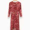 Fashion Maje Robe longue - Taille S/36 Bordeaux