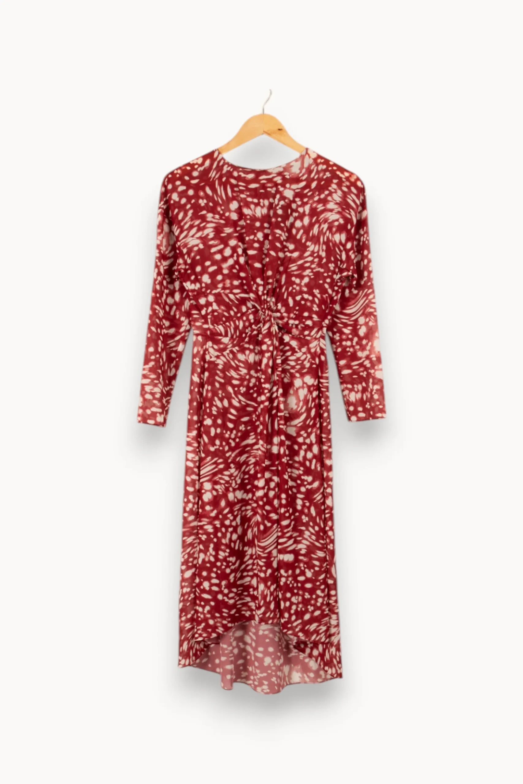 Fashion Maje Robe longue - Taille S/36 Bordeaux